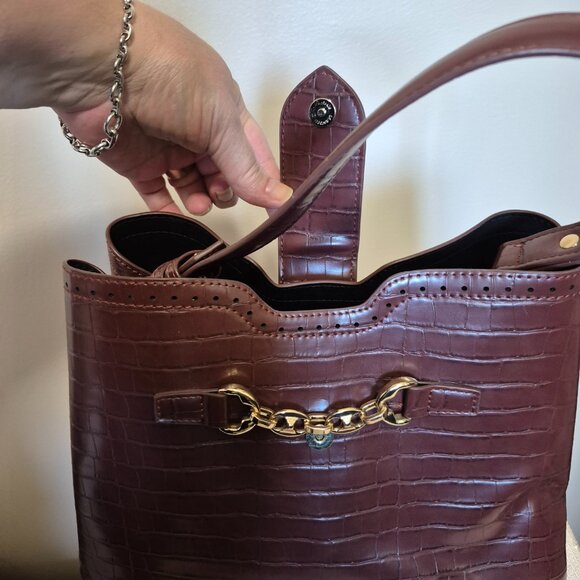 Brown Croc Purse - Picture 4 of 8